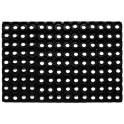 Fussmatte Gummiring 80x120cm offenschwarz