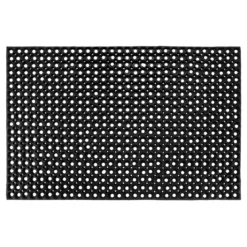 Fussmatte Gummiring 80x120cm offenschwarz