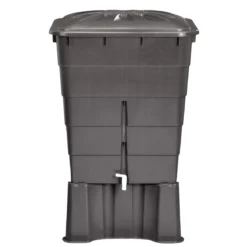 Garantia Regentonne eckig 300 L graphite grey inkl Deckel und Hahn