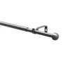 Gardinenstangen Set ausziehbar Durchmesser 16/19 mm 190-340 cm Edelstahl-Optik