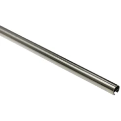 GardiniaGardinenstange Memphis mit Innenlauf Durchmesser 16 mm 200 cm Edelstahl-Optik