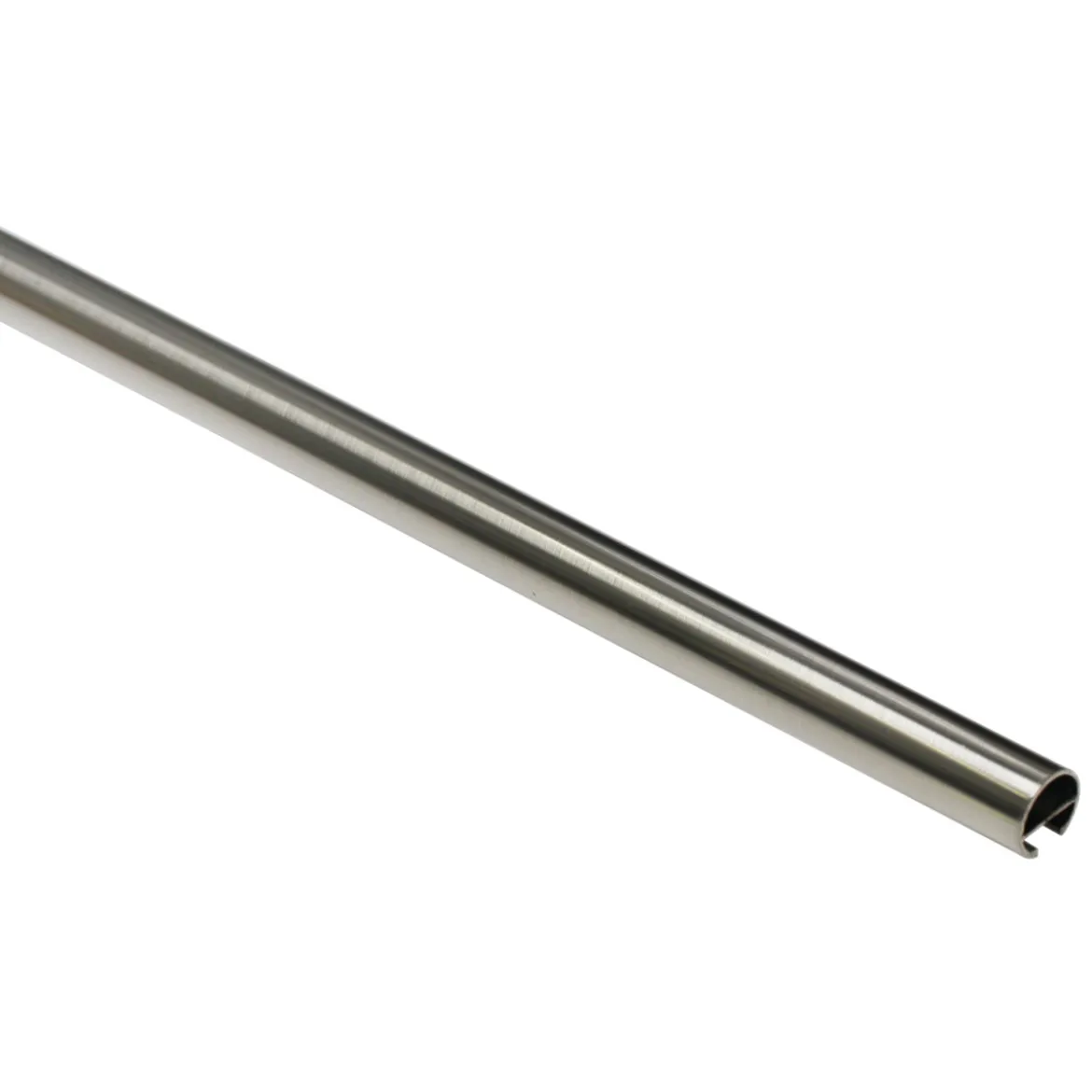 GardiniaGardinenstange Memphis mit Innenlauf Durchmesser 16 mm 200 cm Edelstahl-Optik