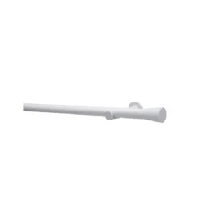 Gardinia Gardinenstangen Korfu, 1-Lauf, Ø 28mm, weiß, Länge 160cm