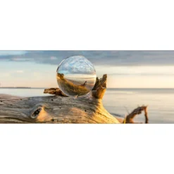 Glas-Art Drop On Wood 30 x 80 Glasbild