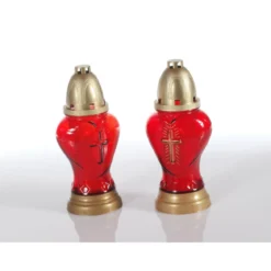 Grablampe IGLESIA aus Glas mit Brenner