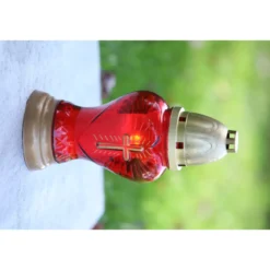Grablampe IGLESIA aus Glas mit Brenner