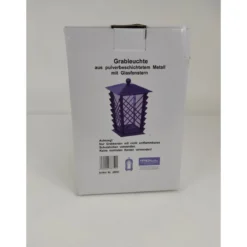 Grablaterne Metall schwarz