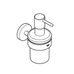 Grohe Halter mit Seifenspender Essentials Durchmesser 7,2 x 12,6 cm