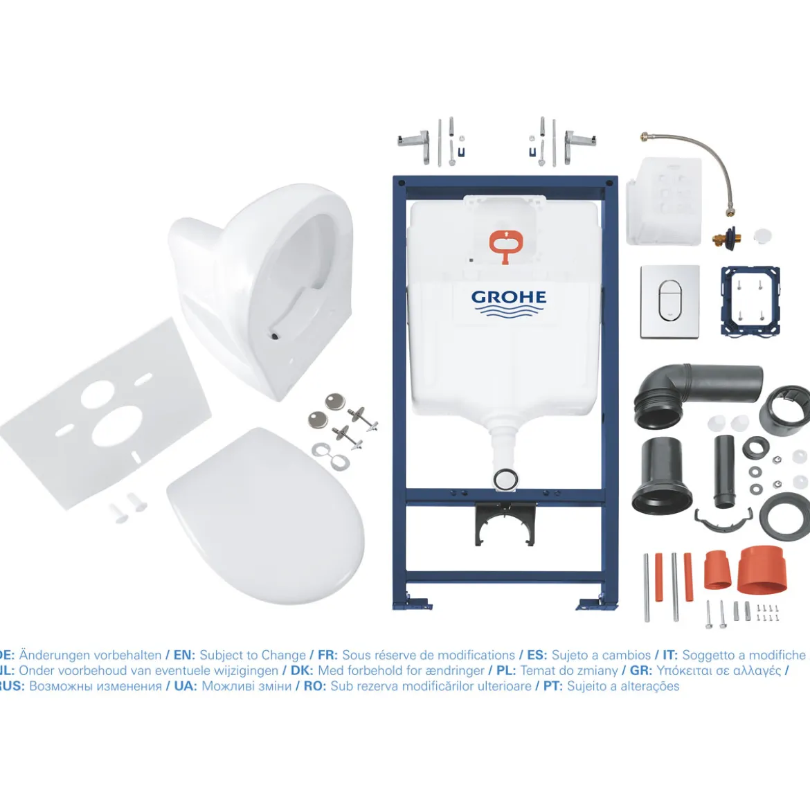 Grohe Wand-WC Komplett-Set Solido 5in1 inkl Befestigungsmaterial