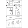 Haken f. Stoffoese m. Rol+Gl.transp 10er