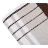 Handtuch Berlin Streifen 50 x 100 taupe/ schokolade