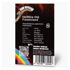 Hanfsamen BudVoyage Hellfire OG Fem3 Samen