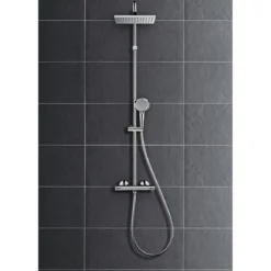 Hansgrohe Duschsystem Vernis Shape mit Thermostat chrom