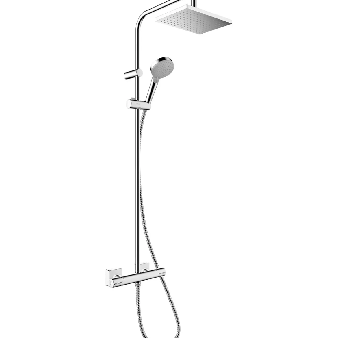 Hansgrohe Duschsystem Vernis Shape mit Thermostat chrom
