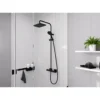 Hansgrohe Duschsystem Vernis Shape mit Thermostat mattschwarz