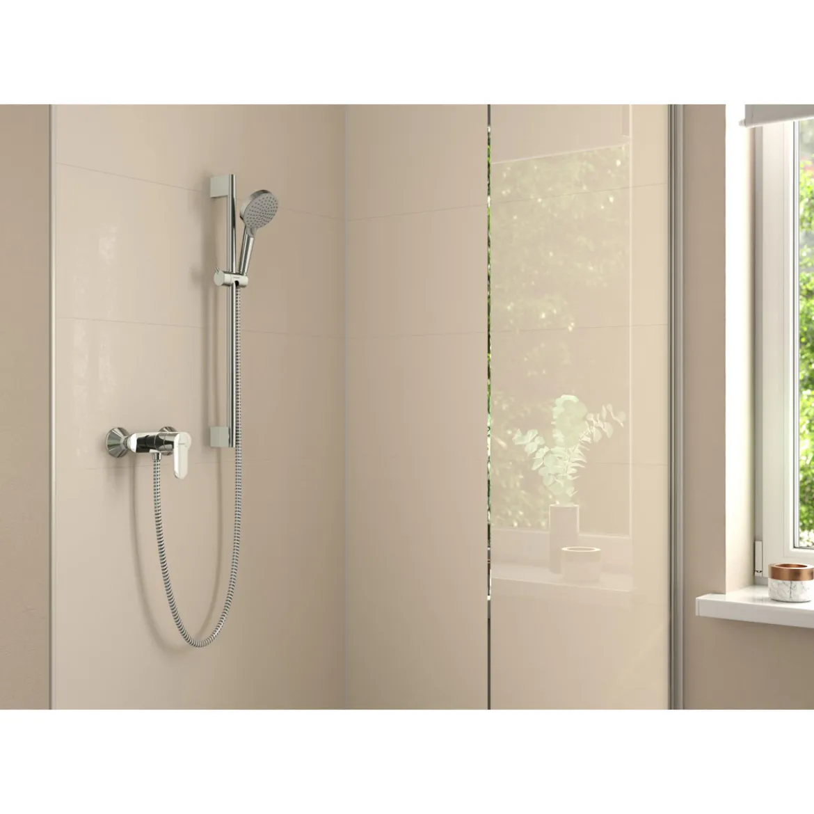Hansgrohe Einhebel-Brausemischer Vernis Blend Aufputz chrom