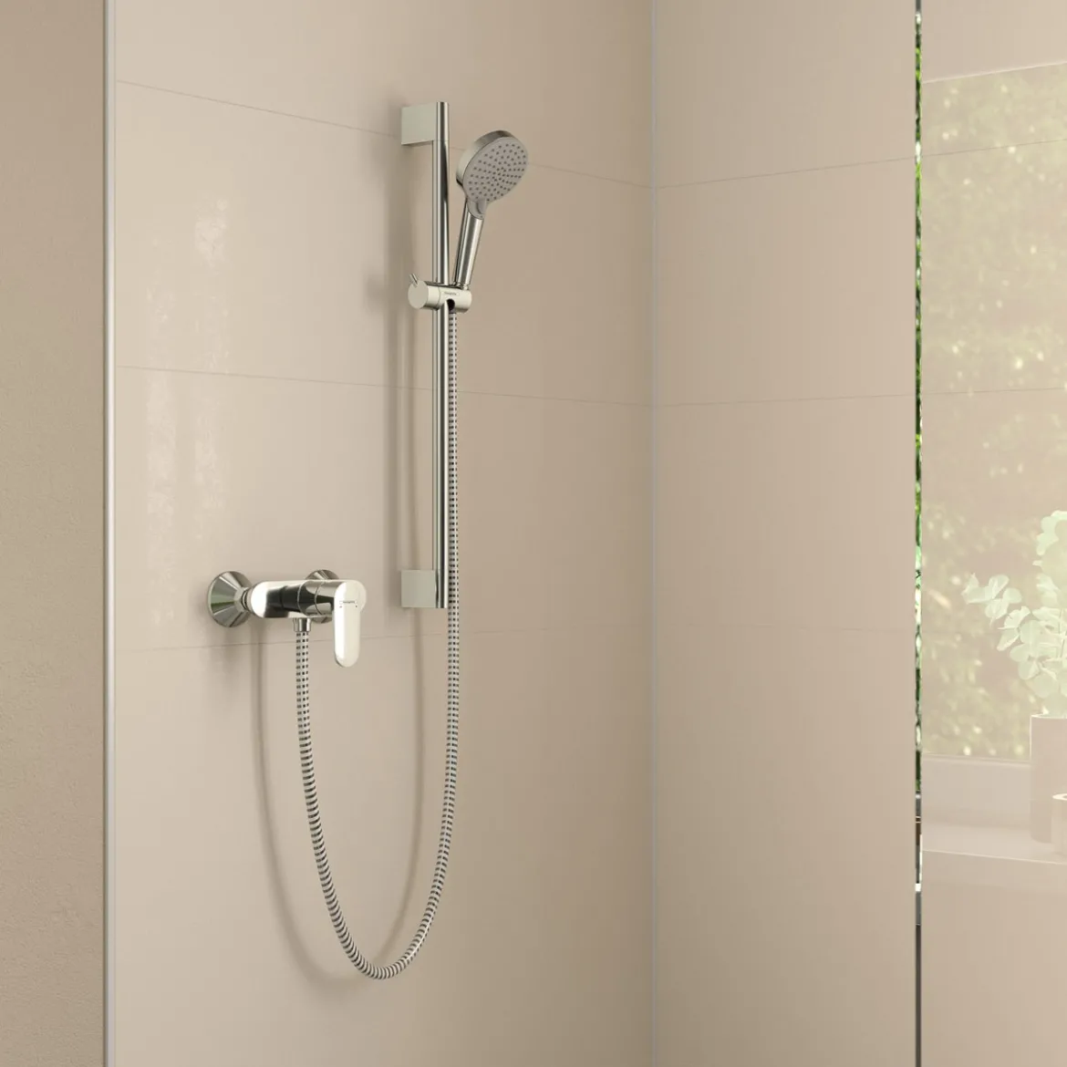 Hansgrohe Einhebel-Brausemischer Vernis Blend Aufputz chrom