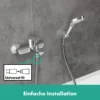 Hansgrohe Einhebel-Wannenmischer Vernis Blend Aufputz chrom