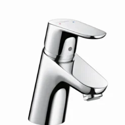 Hansgrohe WT-Armatur Focus 70, chrominkl. Push-Open-Ventil u. Zubehoer