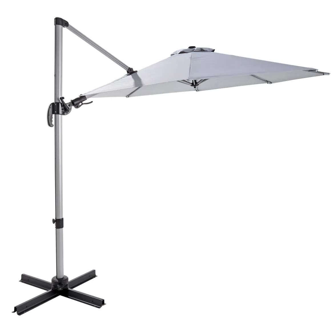 Haveson Ampelschirm Catania 300 cm silbermetallic