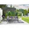 Haveson Ampelschirm Salerno 300 cm anthrazit