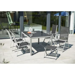 Haveson Gartentisch Smart silber/grau