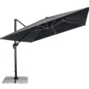 Haveson LED-Ampelschirm Cremona 300 x 300 cm anthrazit