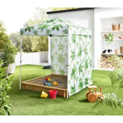 Haveson Push-Up Mini-Faltpavillon PALM LEAF 150 x 150 cm