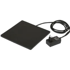 Heizplatte 24 x 0,7 x 24 cm schwarz