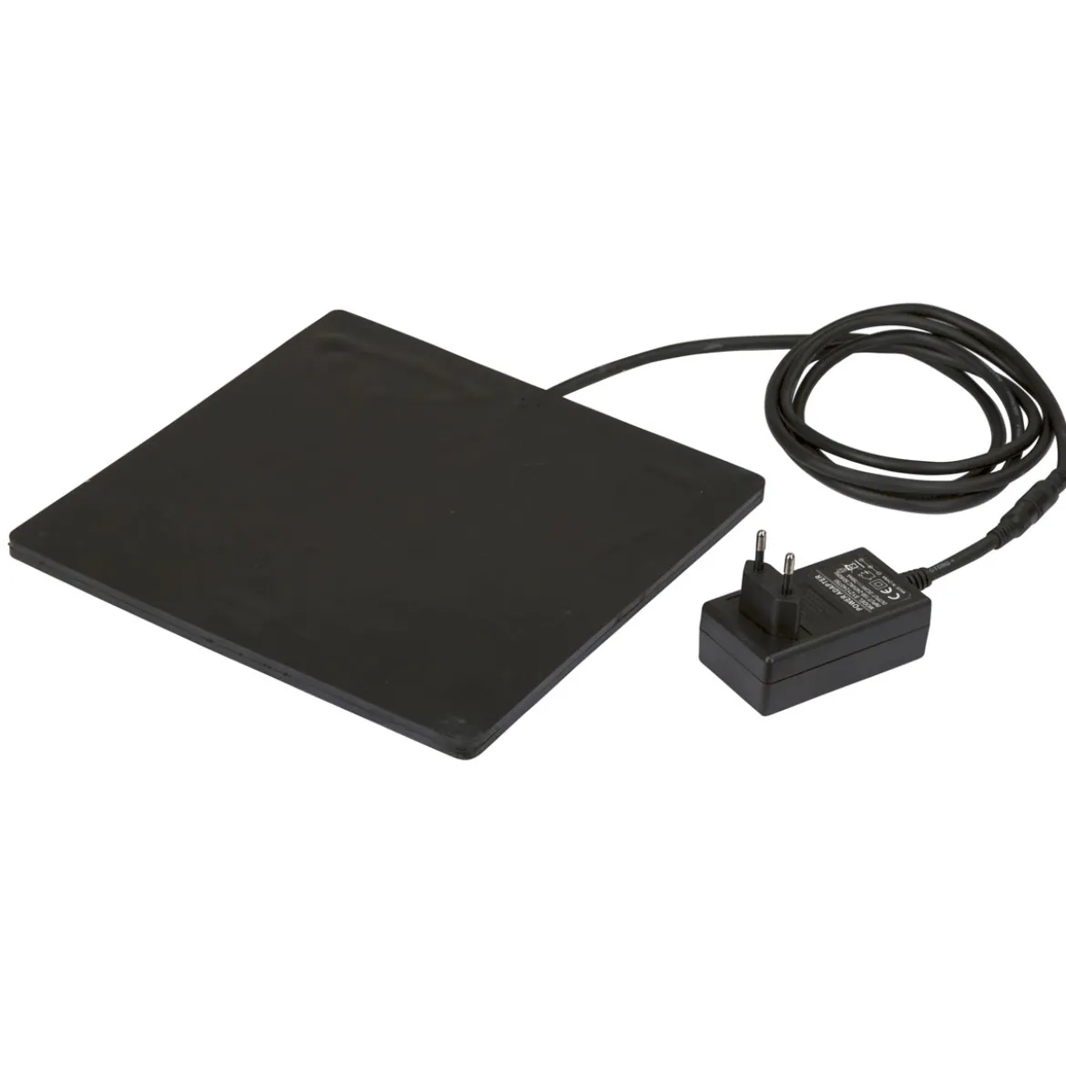 Heizplatte 24 x 0,7 x 24 cm schwarz