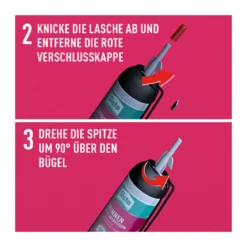 Henkel Sista Dichtstoff Füllen und Ausbessern 100 ml weiß