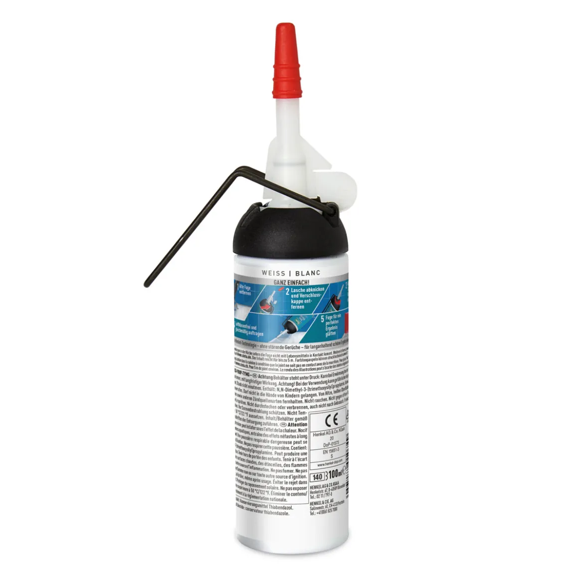 Henkel Sista Silikon Bad und Küche 100 ml weiß