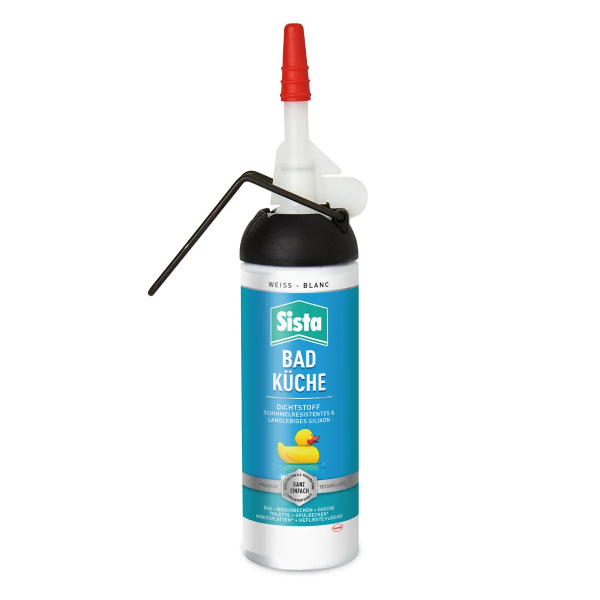 Henkel Sista Silikon Bad und Küche 100 ml weiß