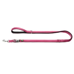 Hunter Führleine Neopren himbeer-schwarz 200 x 1,5 cm