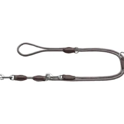 Hunter Verstellbare Führleine Freestyle grau 8 mm