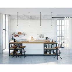 Ind. Home Stange schwarz 1,60m