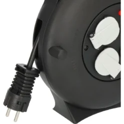Kabelbox Vario-Line VL2-X 10m USB4-fach schwarz H05VV-F 3G1,5 2xUSB