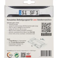 Kennzeichenhalter simple fix transparent