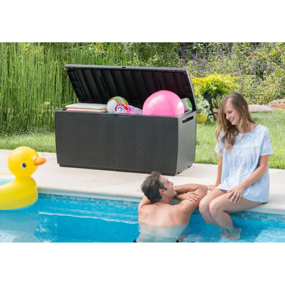 Keter Aufbewahrungsbox Rattan Style Box Capri