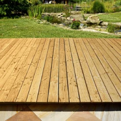 Kiefer-Terrassendiele zweiseitig genutet 200 x 14,6 x 2,6 cm