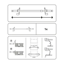 Kl St P&Go Filig Kug 80-110cm weiss
