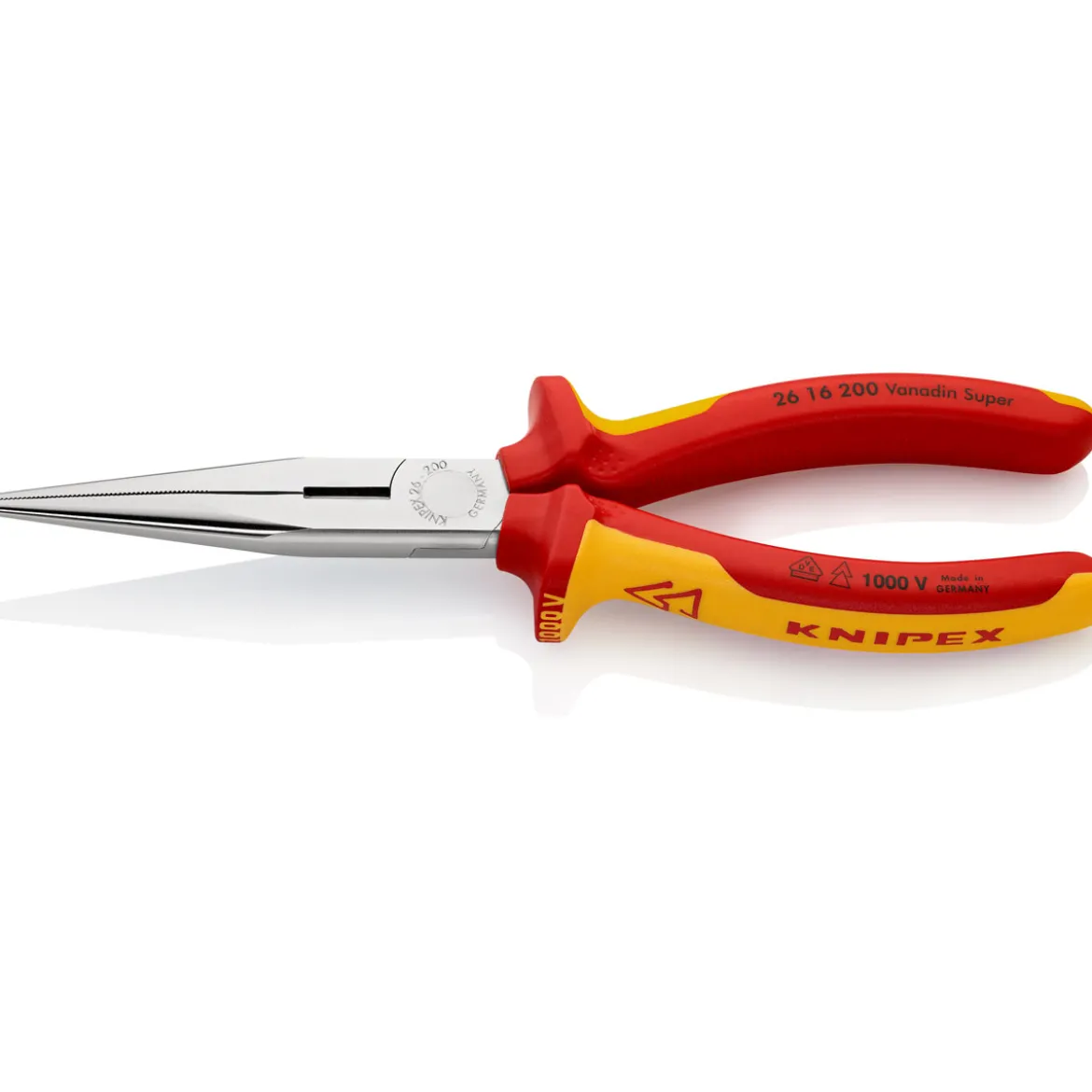 Knipex Flachrundzange VDE 20 cm