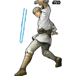 KomarSelbstklebende Vlies Wandtattoo Star Wars XXL Luke Skywalker 127x200 cm