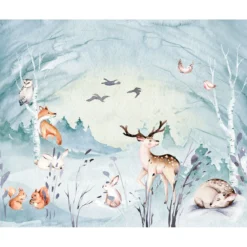 KomarVlies Fototapete Animal Sleepover 350x280 cm