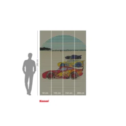 KomarVlies Fototapete Cars Stream Lines 200x280 cm