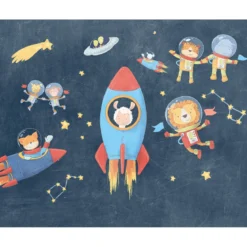 KomarVlies Fototapete Friends in Space 350x280 cm