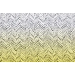 KomarVlies Fototapete Herringbone Yellow 400x250 cm