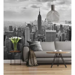 KomarVlies Fototapete NYC Black and White 300x250 cm