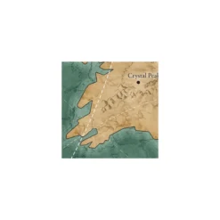 KomarVlies Fototapete Old Travel Map 300x280 cm