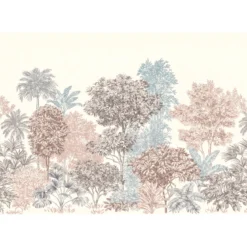 KomarVlies Fototapete Painted Trees 400x280 cm